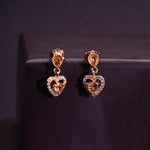 Load image into Gallery viewer, Golden Hour Heart Studs