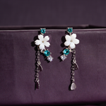 Load image into Gallery viewer, Ocean Blossom Tassel Earrings