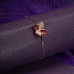 Load image into Gallery viewer, Burgundy Flower Bracelet