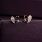Load image into Gallery viewer, Mother-of-Pearl Heart Studs