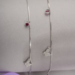 Load image into Gallery viewer, Butterfly Charm Anklets (Set of 2)