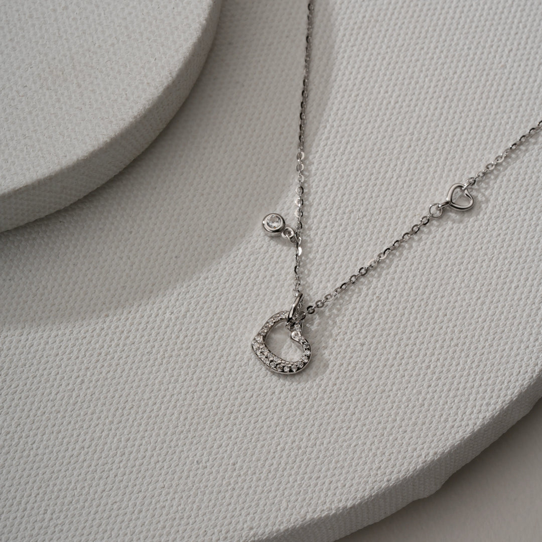 Twinkling Open Heart Chain