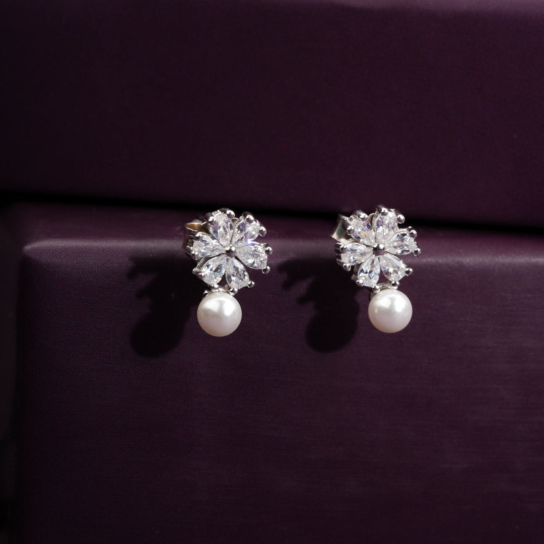 Magnolia Pearl Drop Studs