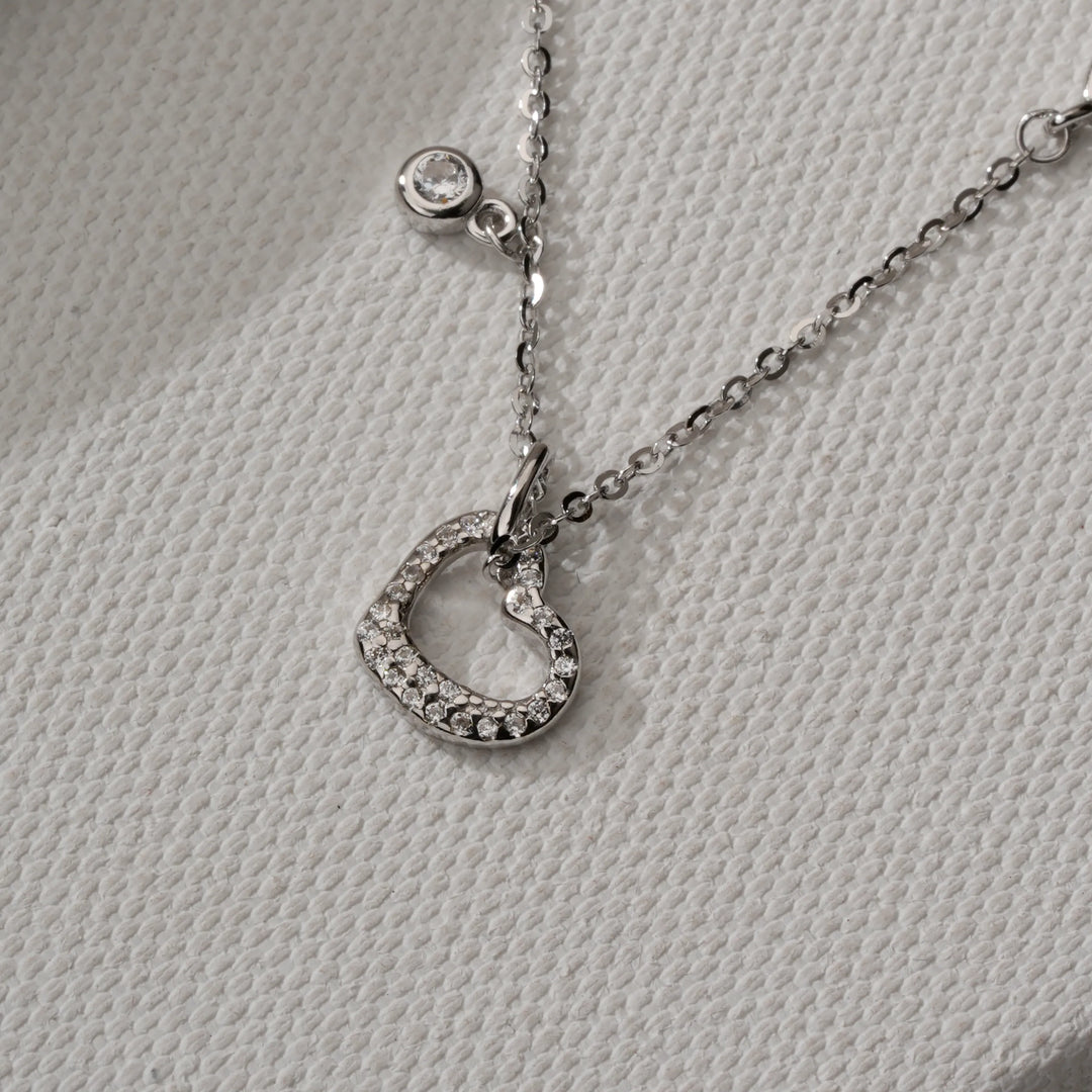 Twinkling Open Heart Chain