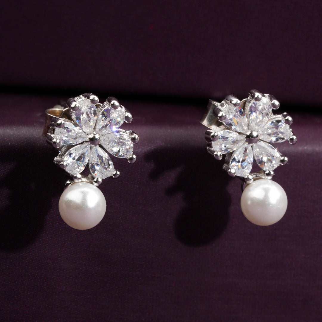 Magnolia Pearl Drop Studs