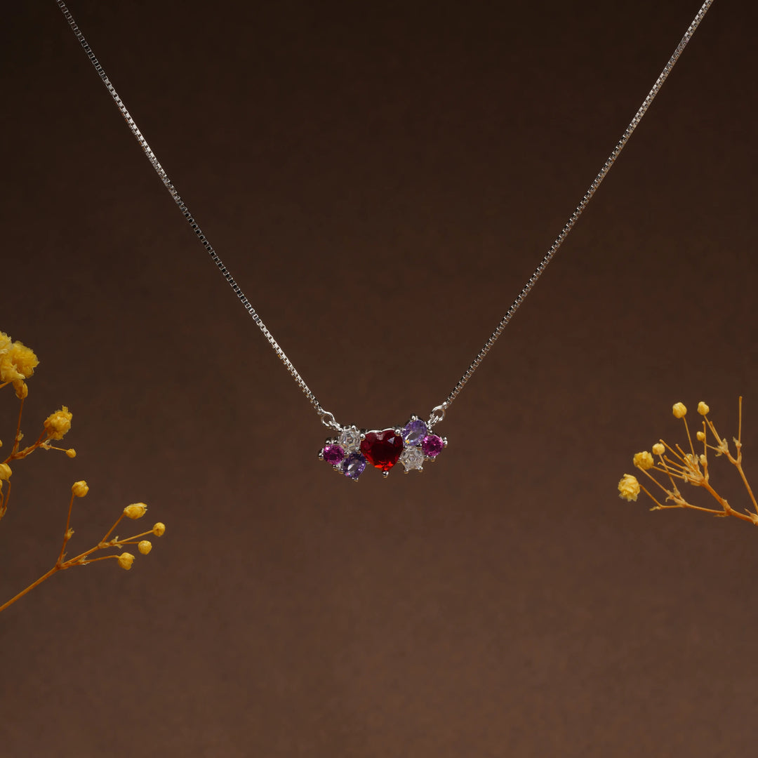Tri-Colour Heart Chain