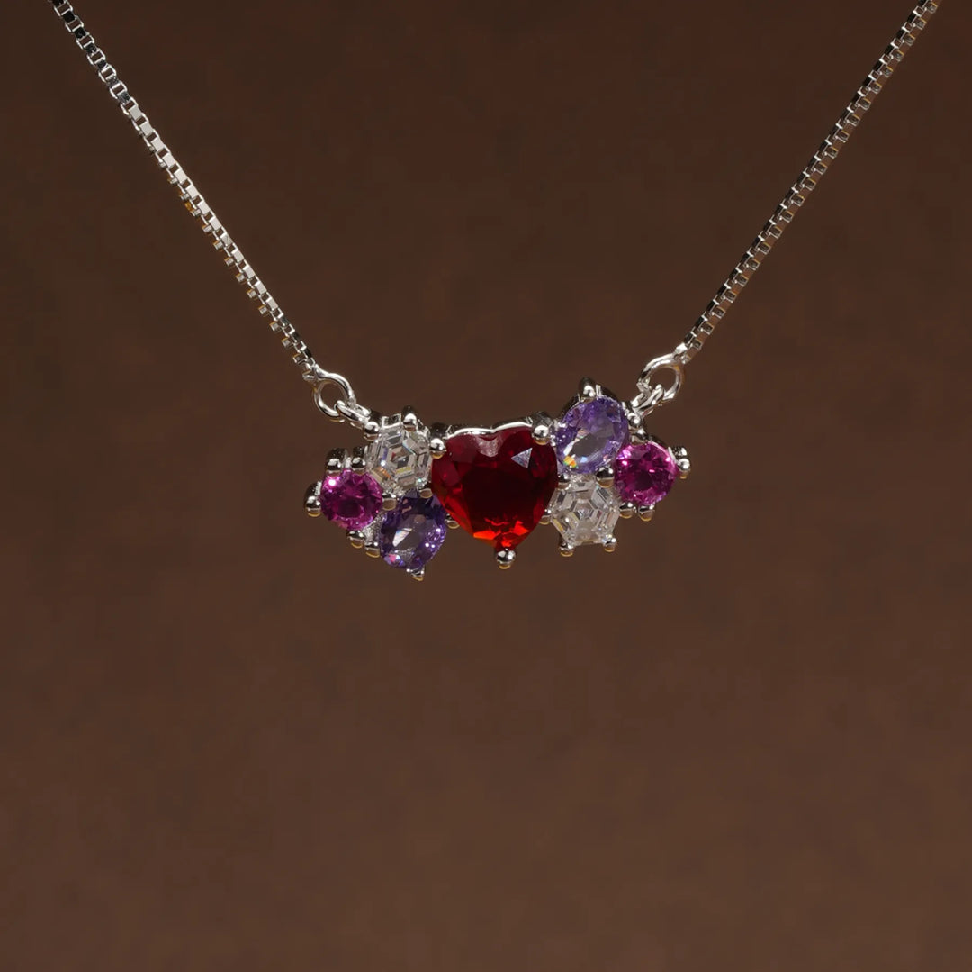 Tri-Colour Heart Chain