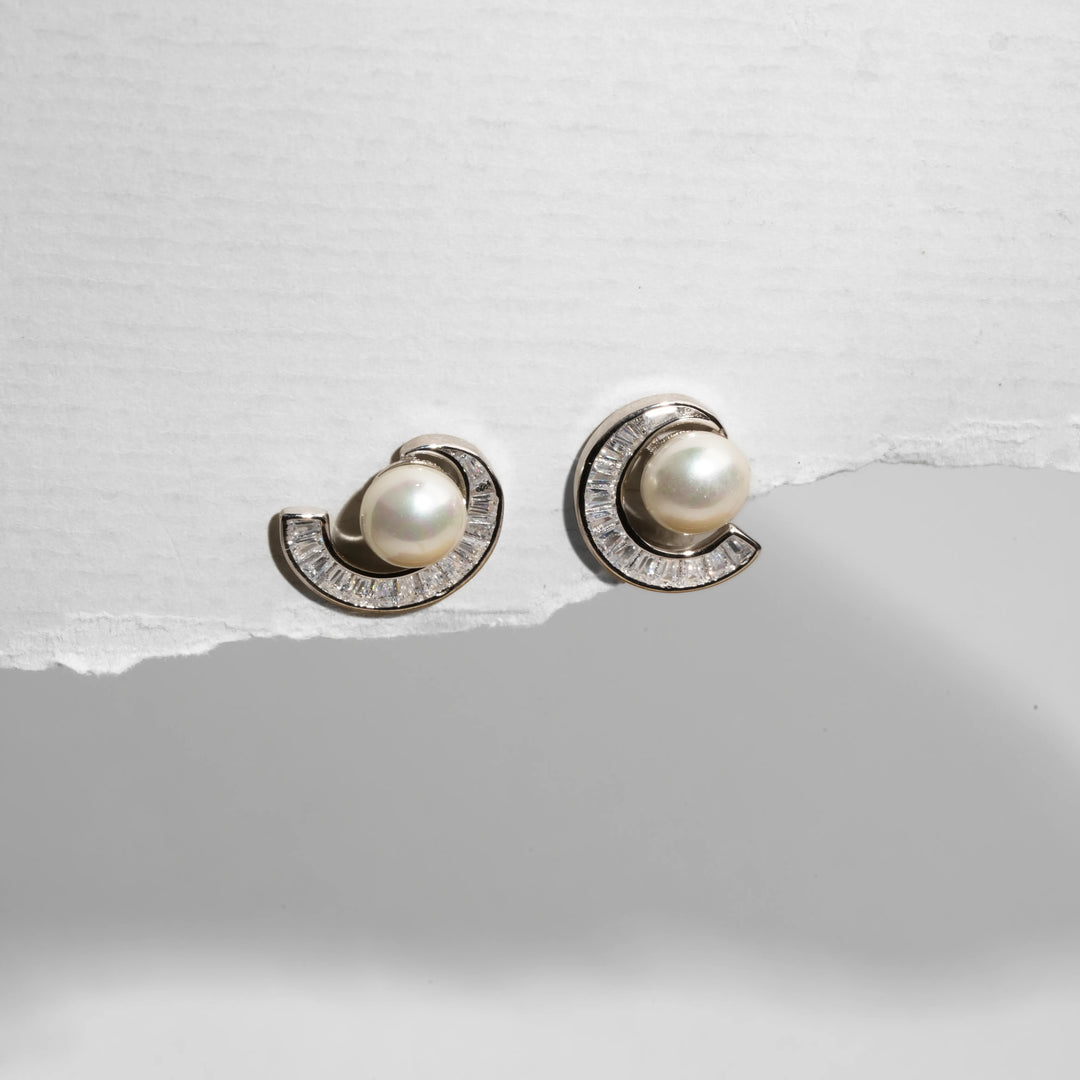Moonlight Pearl Studs