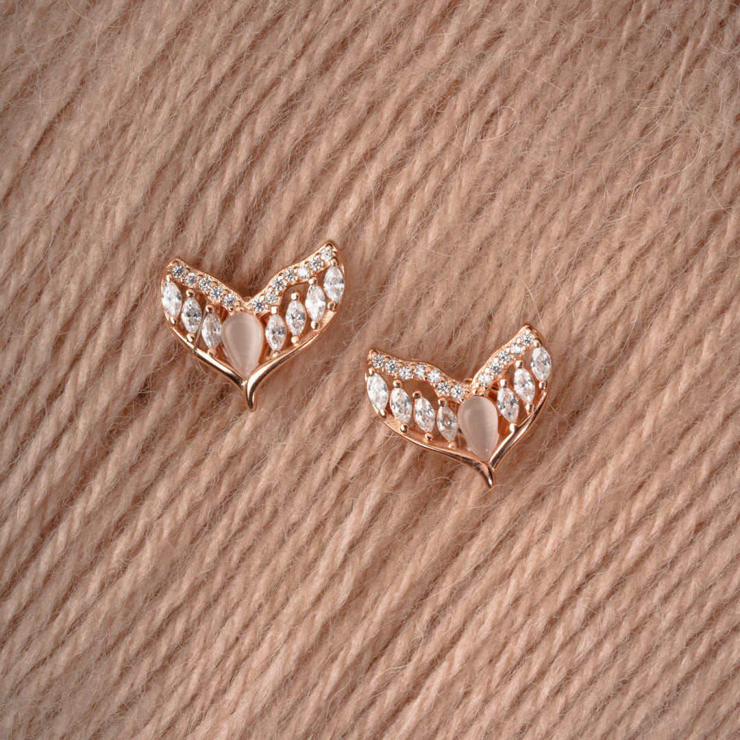 Marquise Whale Tail Studs