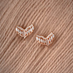 Load image into Gallery viewer, Marquise Whale Tail Studs
