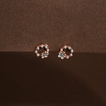 Load image into Gallery viewer, Baby Pearl Floral Studs
