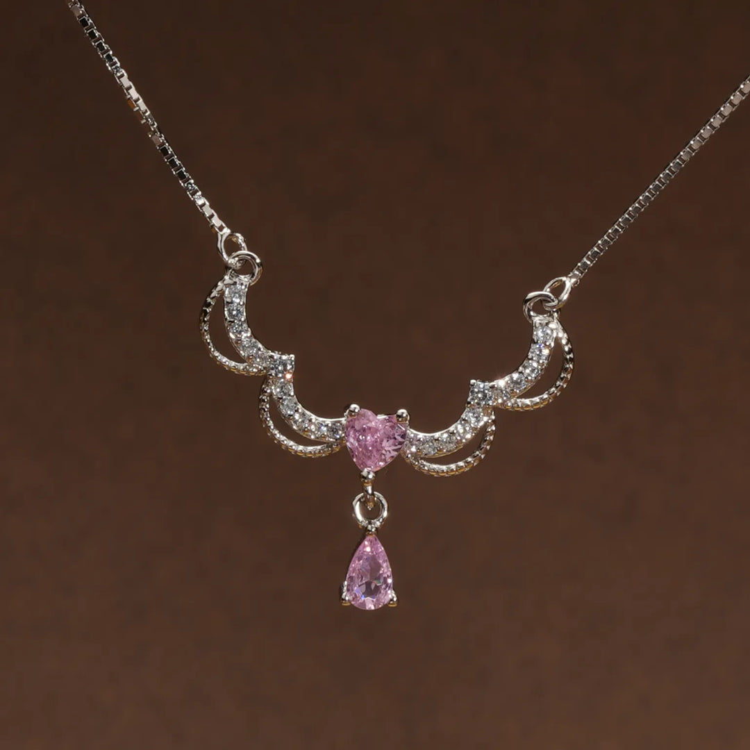 Blush Heart Elegant Chain
