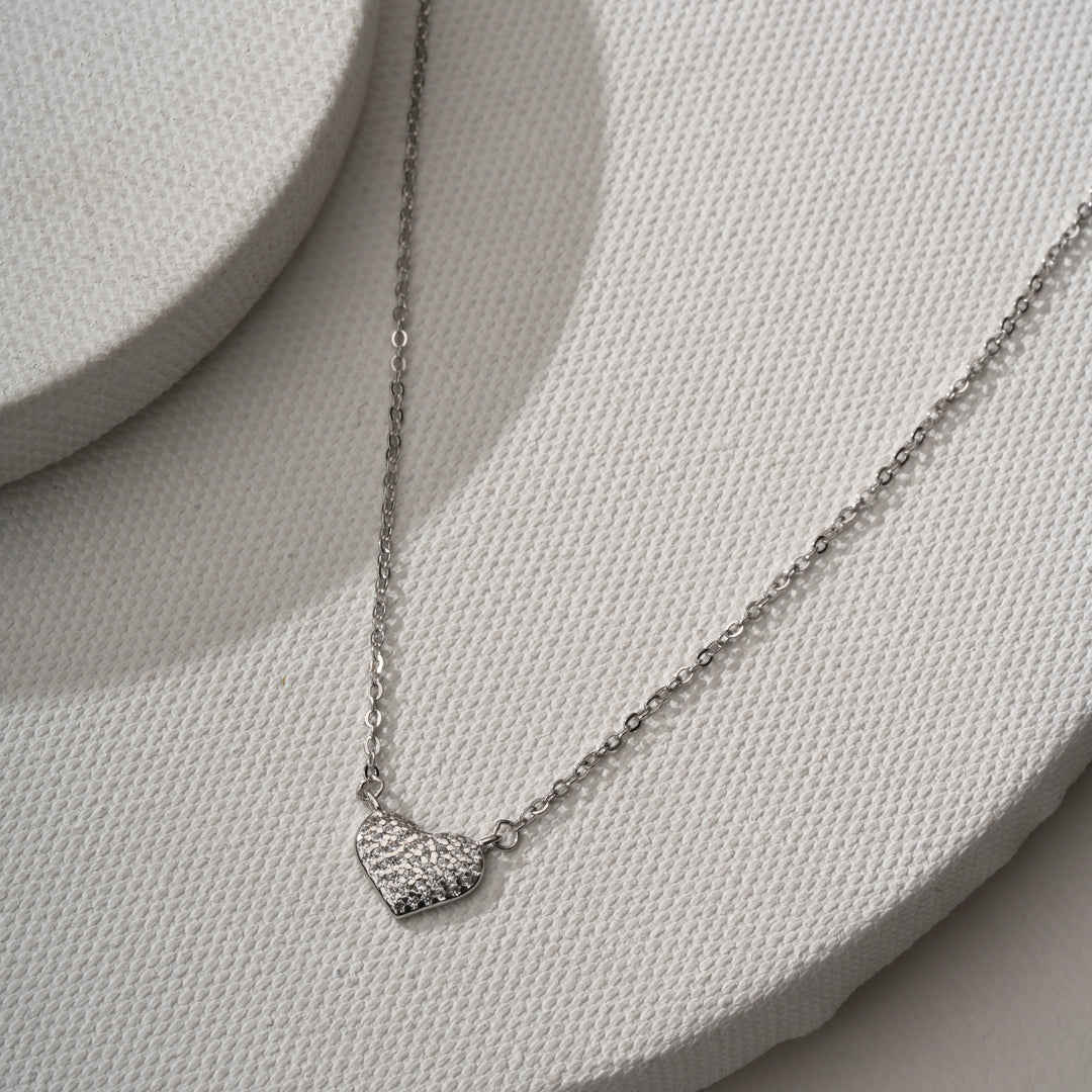 Silver Heart Pendant Chain