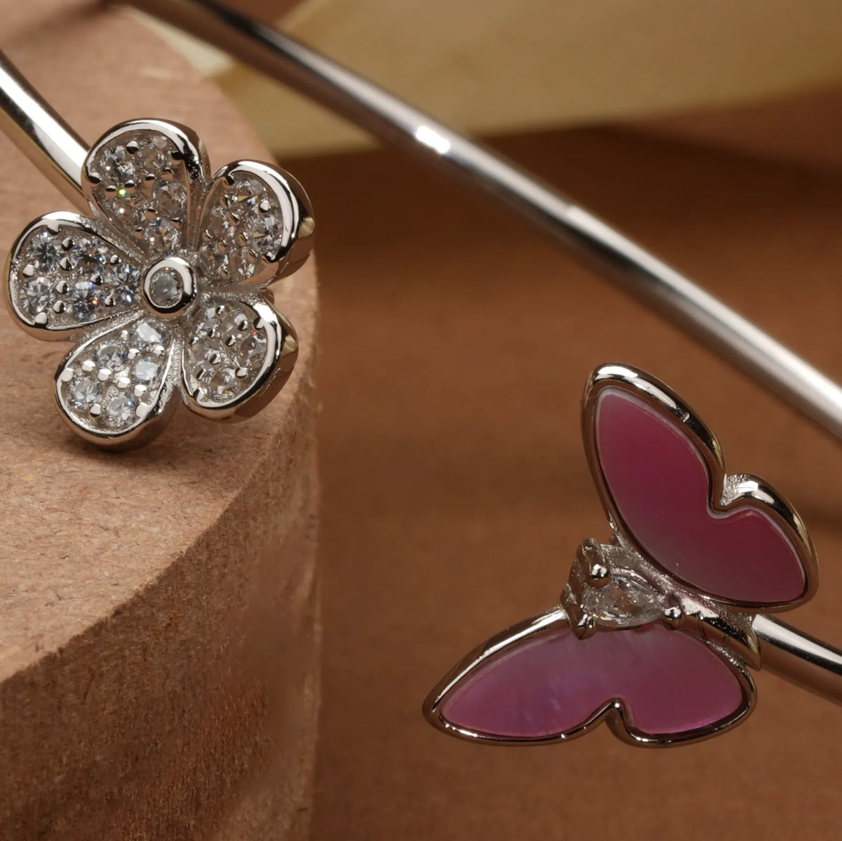 Flora & wing bracelet