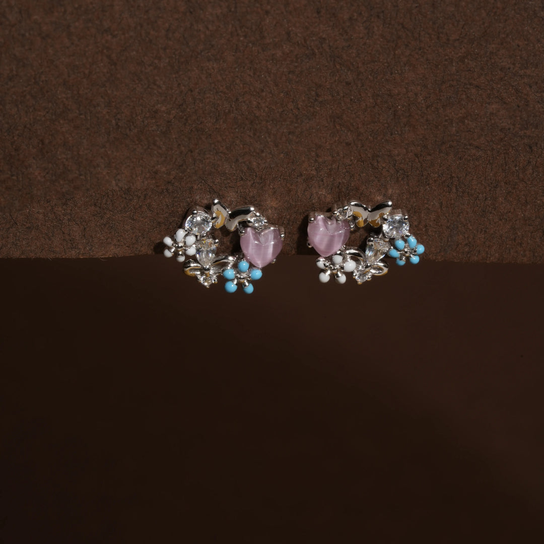 Tranquil Bloom Cluster Studs