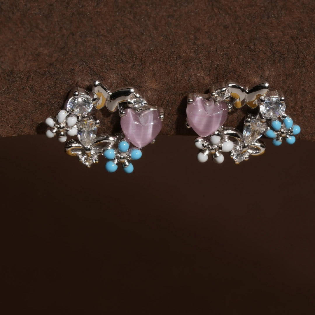 Tranquil Bloom Cluster Studs