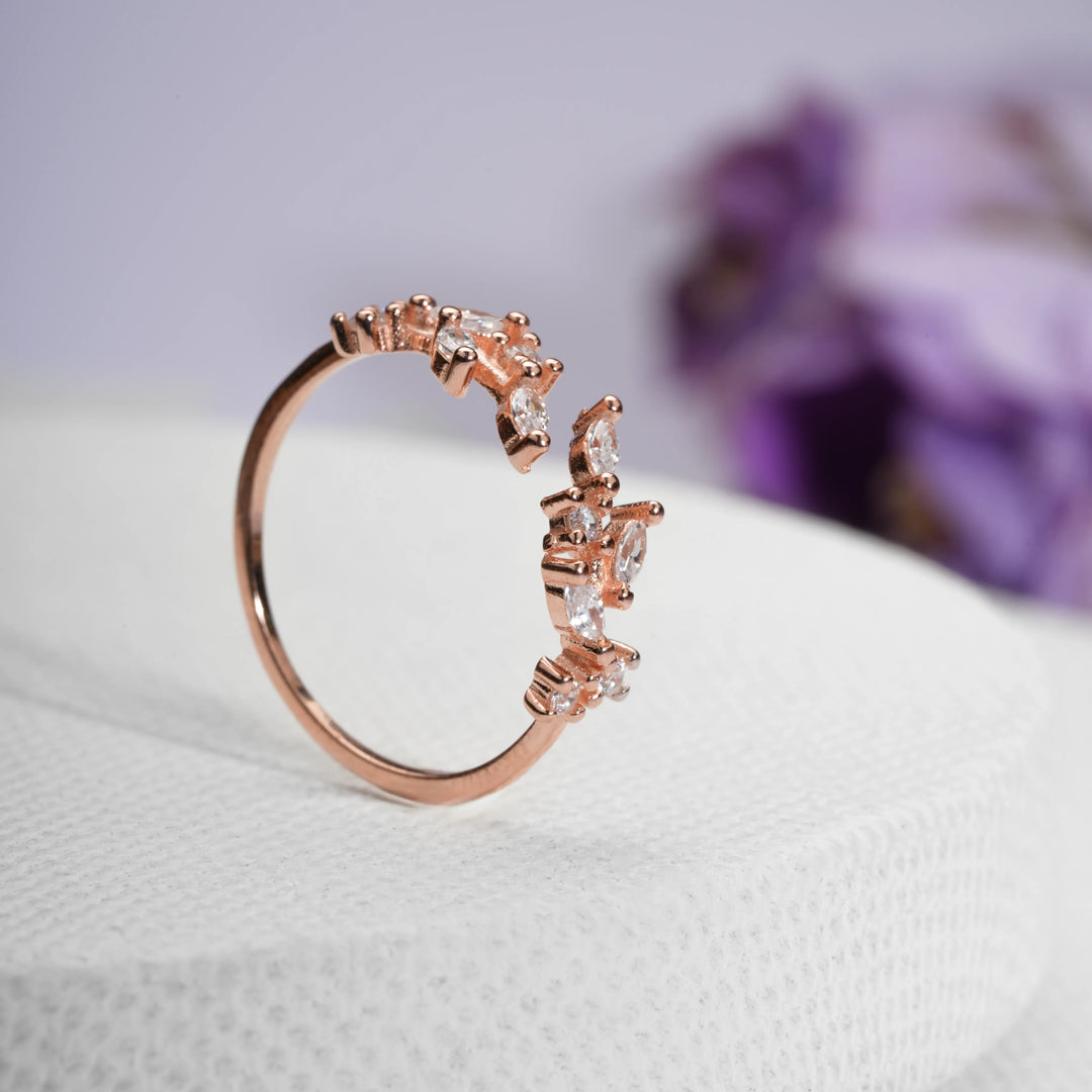 Marquise Gold Leaf Ring