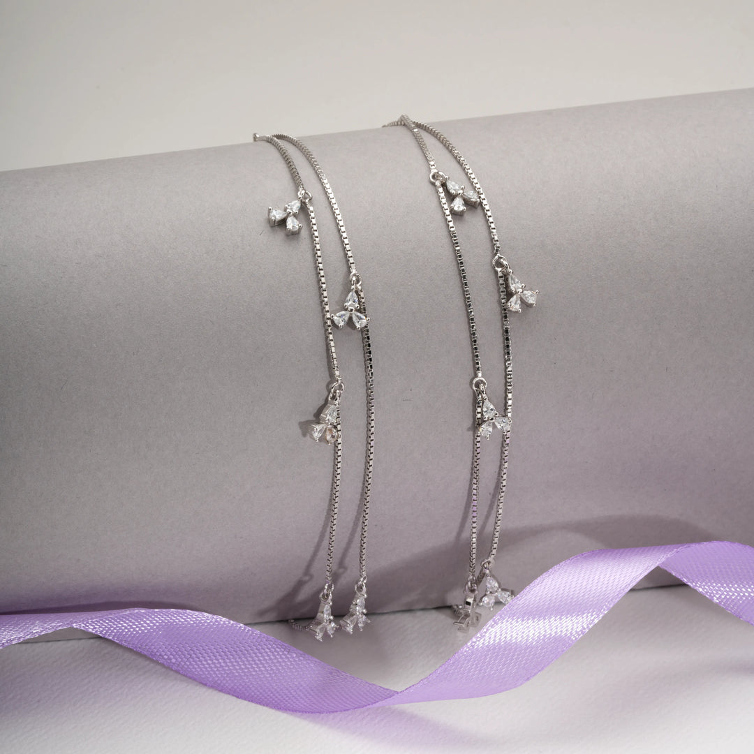 Stellar Strand Anklets (Set of 2)