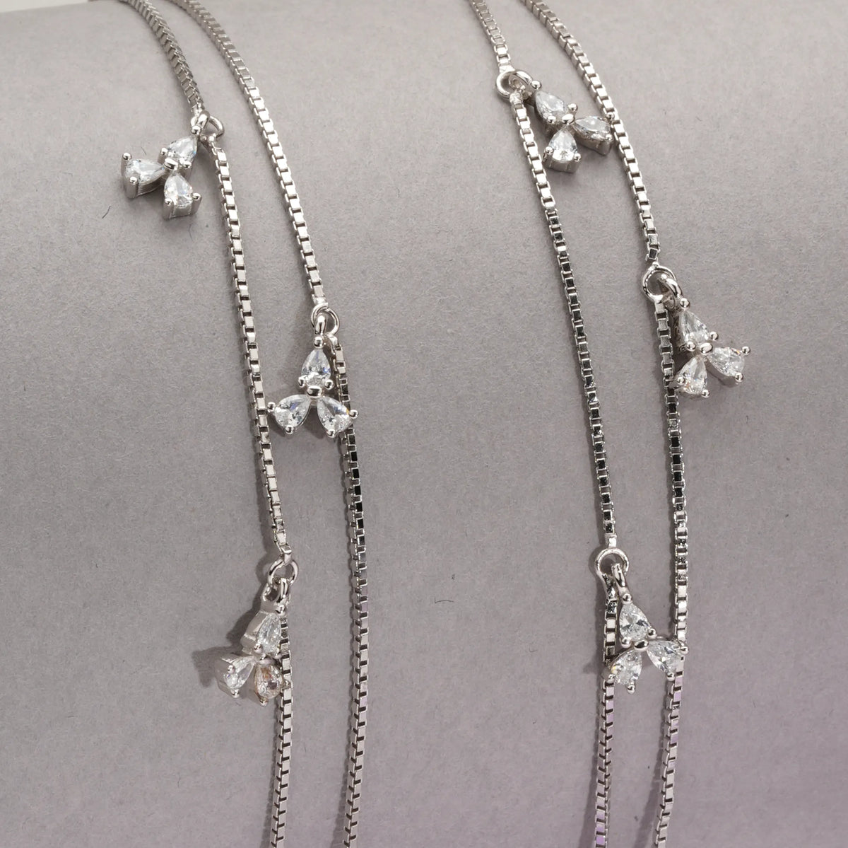 Stellar strand anklets (set of 2)