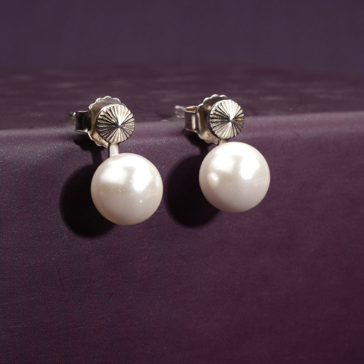 Classic pearl drop studs
