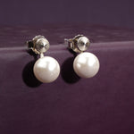 Load image into Gallery viewer, Classic Pearl Drop Studs
