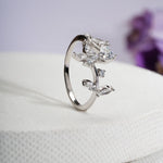 Load image into Gallery viewer, Floral Gemstone Ring
