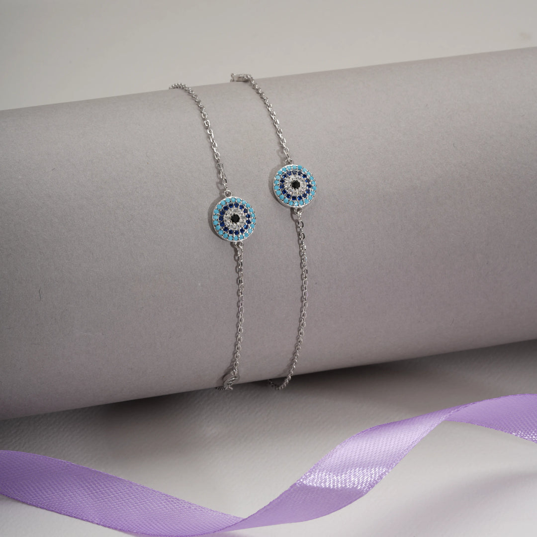 Evil Eye Anklets (Set of 2)
