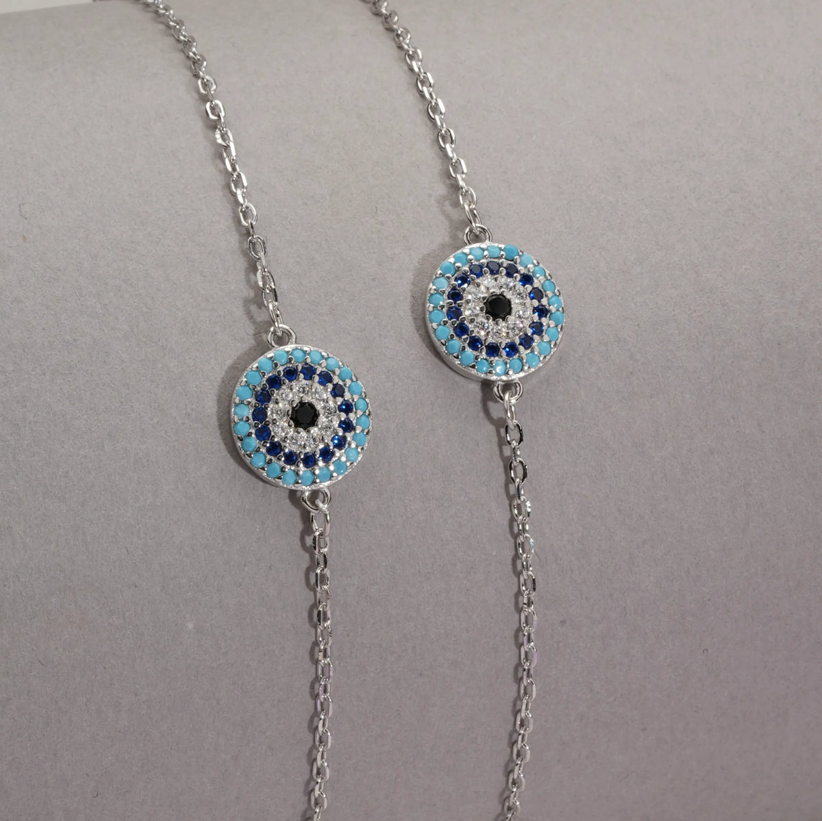 Evil eye anklets (set of 2)