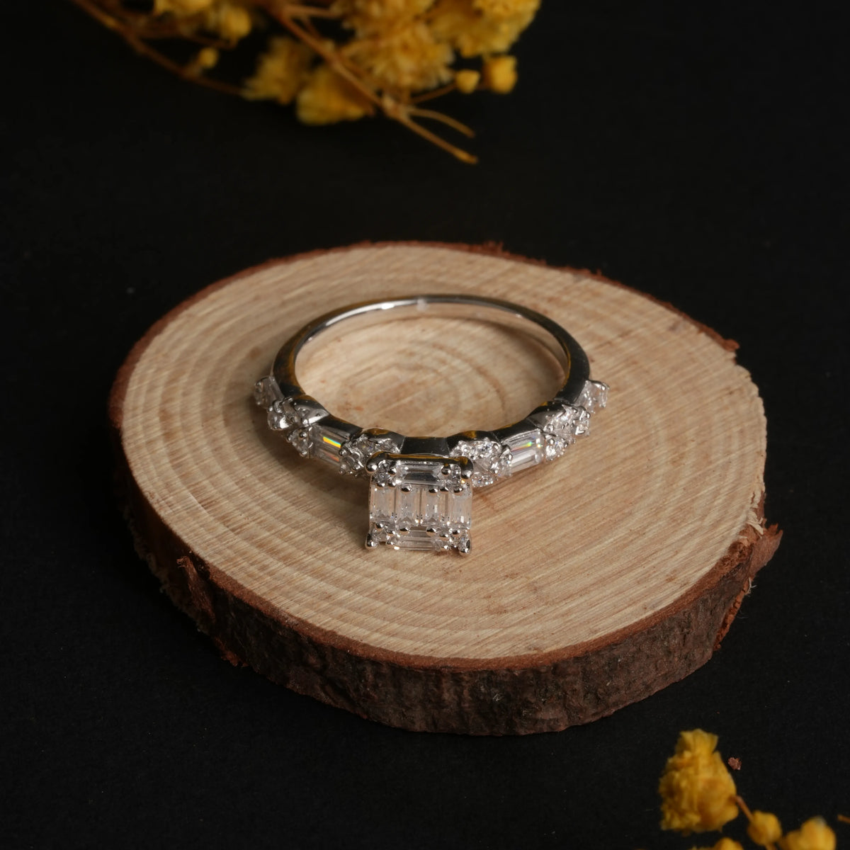 Aurielle solitaire ring