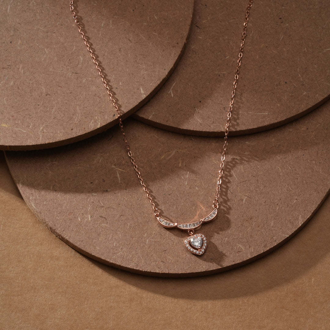 Tiara Heart Pendant Chain