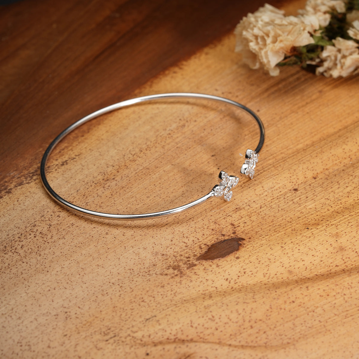 Twin floral bracelet