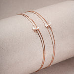 Load image into Gallery viewer, White Bow Anklets (Set of 2)
