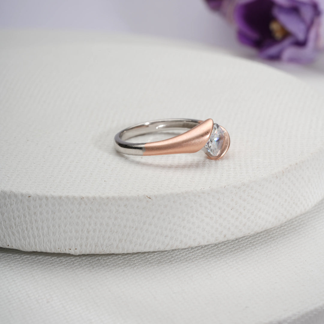 Twilight Solitaire Ring