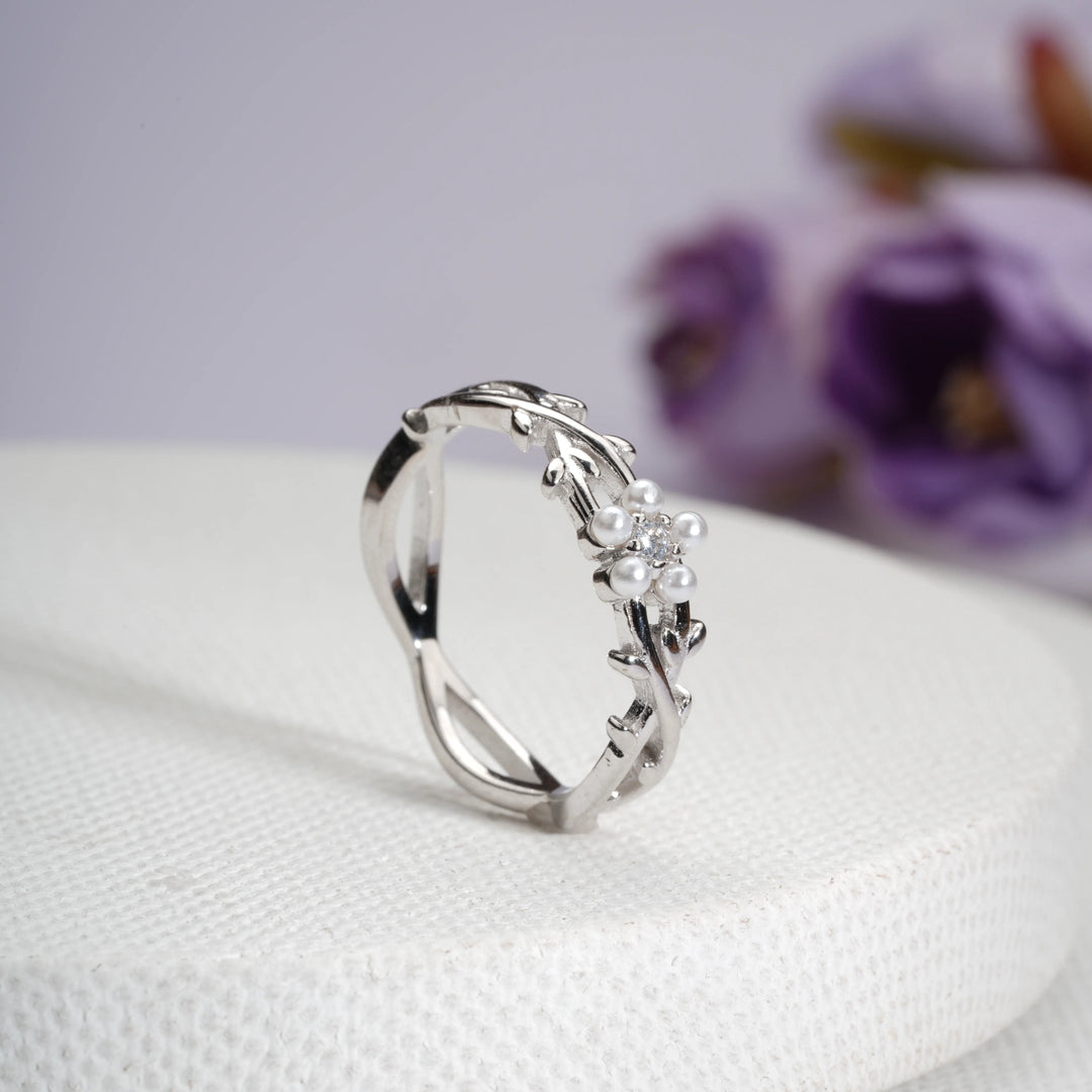 Silver Secret Garden Ring