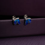 Load image into Gallery viewer, Royal Blue Petal Studs
