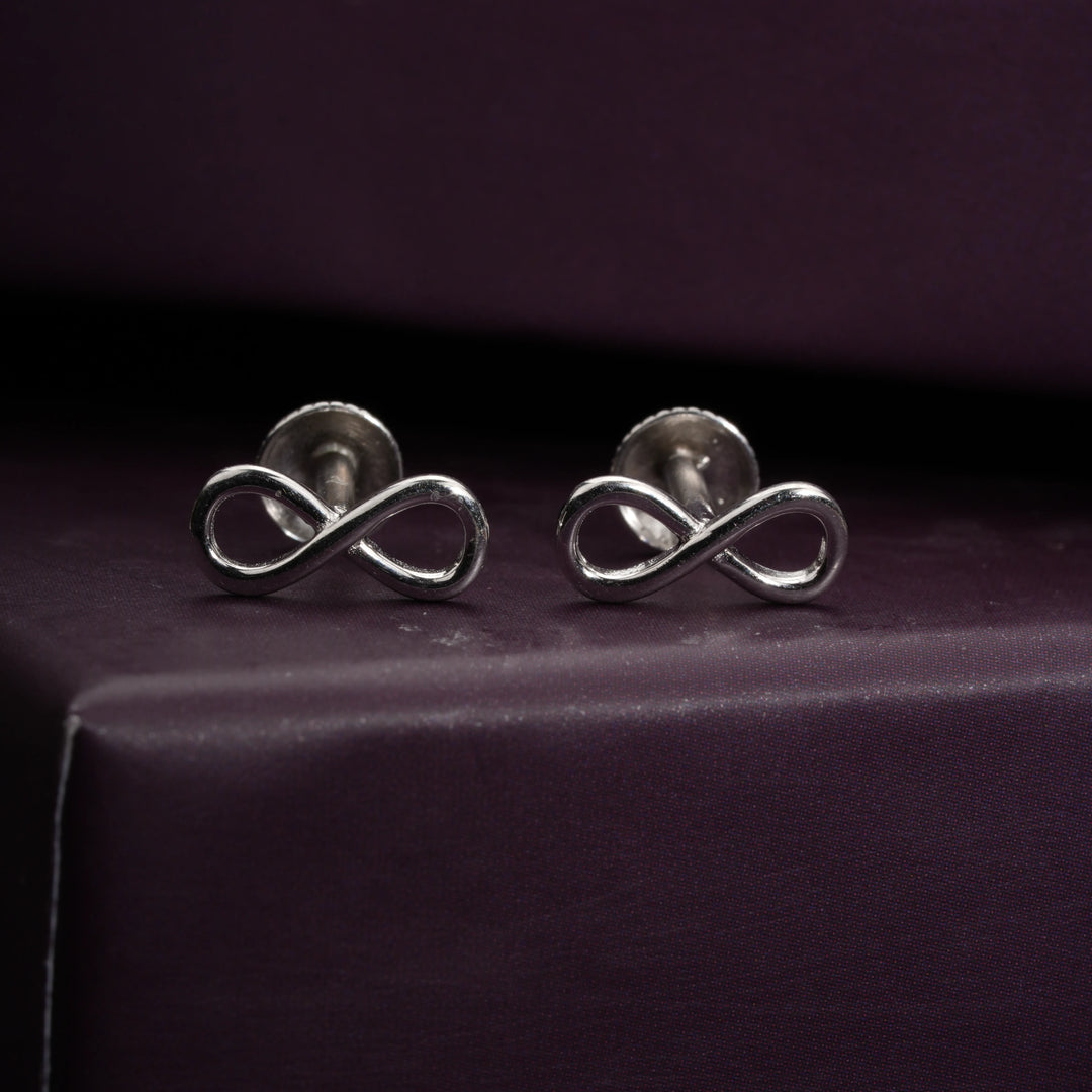 Infinity Silver Studs