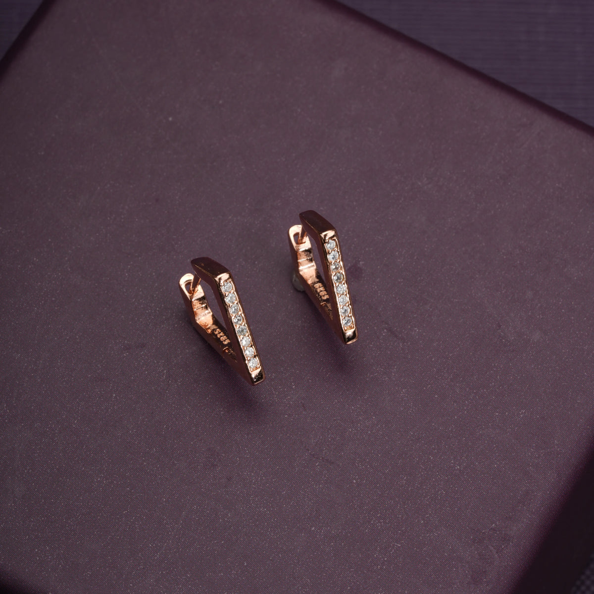 Vector hoop earrings