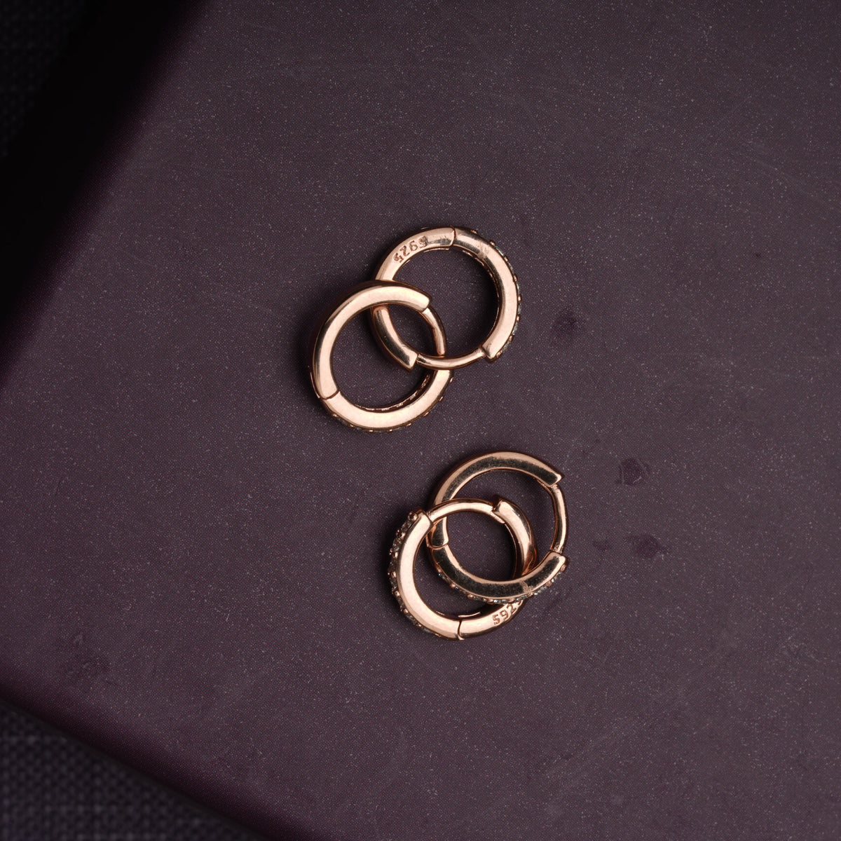 Double hoop earrings