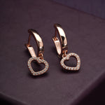 Load image into Gallery viewer, Eternal Heart Hoop Earrings
