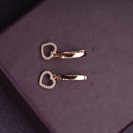 Load image into Gallery viewer, Eternal Heart Hoop Earrings
