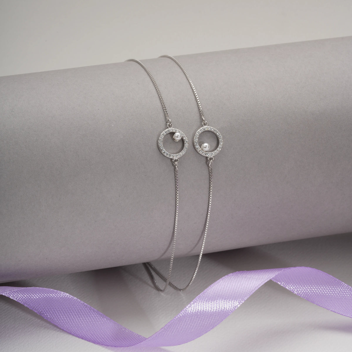 Luna orbit anklets (set of 2)